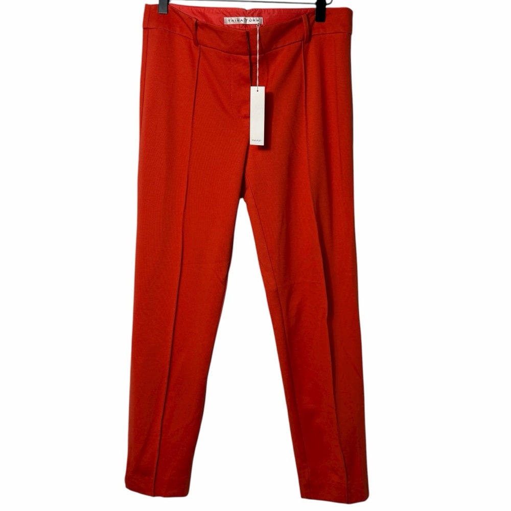 TRINA TURK STRAIGHT ORANGE WOMEN DRESS PANTS SIZE 6 BRAND NEW WITH TAGS